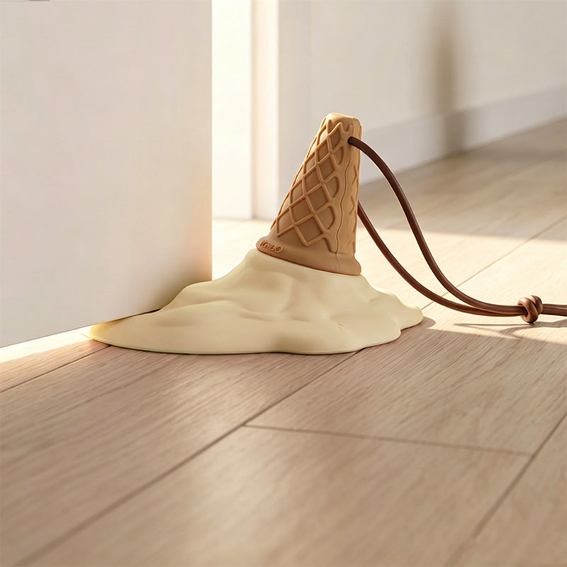 Cute Ice Cream Door Stop – Strong Suction Floor Stopper