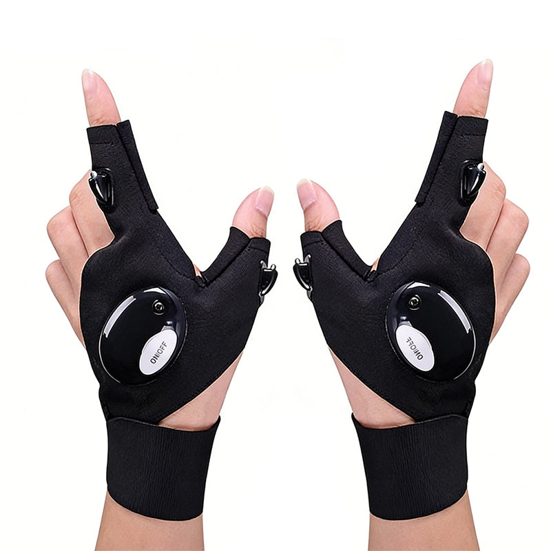 Waterproof LED Work Gloves – Long Battery, Fits All Hands