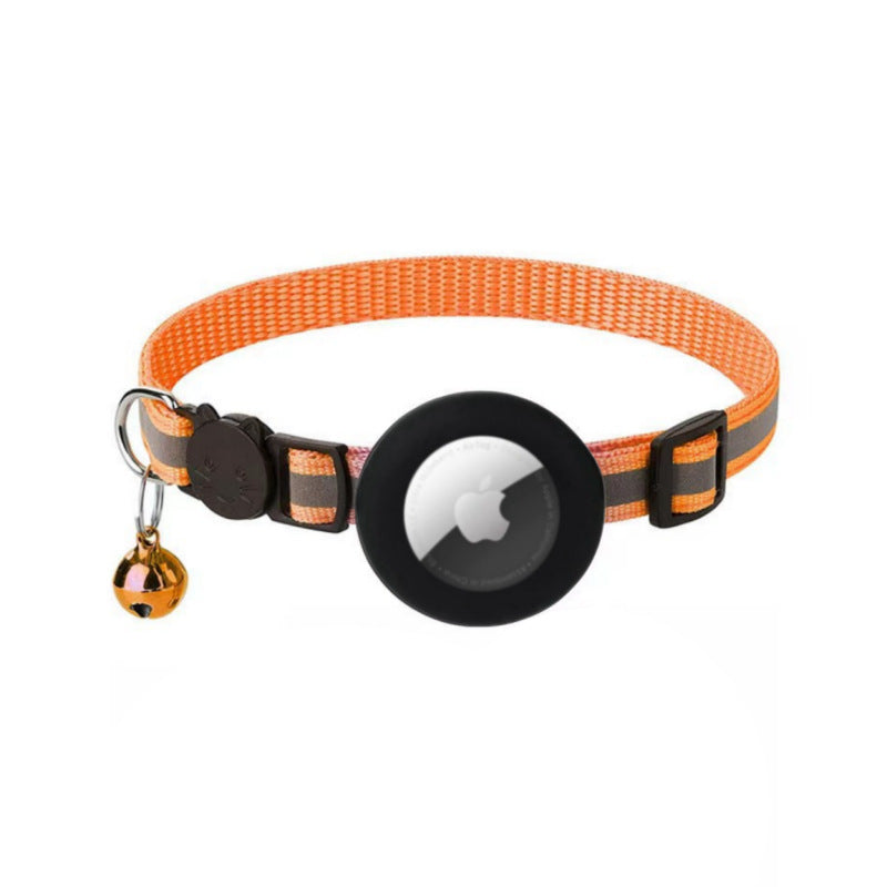 Reflective Waterproof Pet Tracking Collar for AirTag