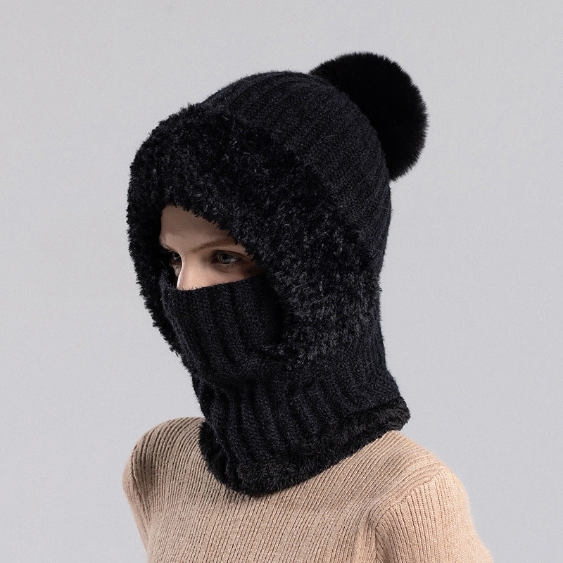 3-in-1 Fleece-Lined Mask Scarf Hat