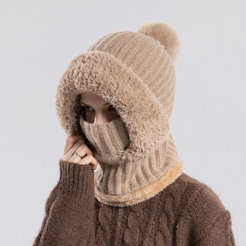 3-in-1 Fleece-Lined Mask Scarf Hat