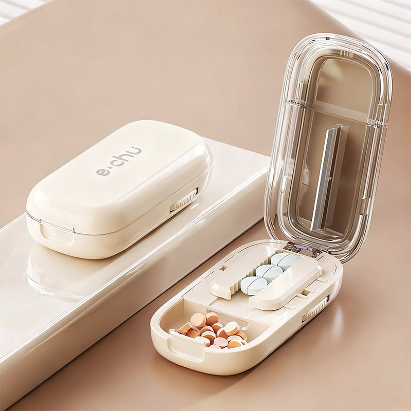 Portable Pill Cutter & Organizer