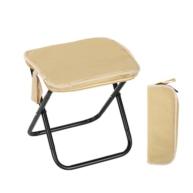 Portable Folding Stool with Backpack Design