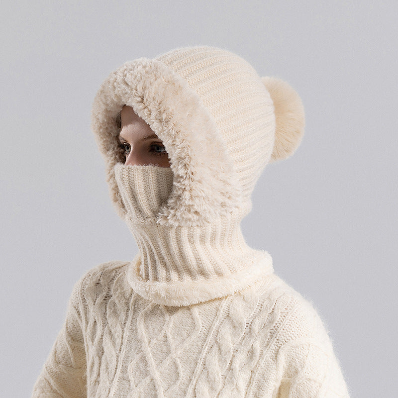 3-in-1 Fleece-Lined Mask Scarf Hat