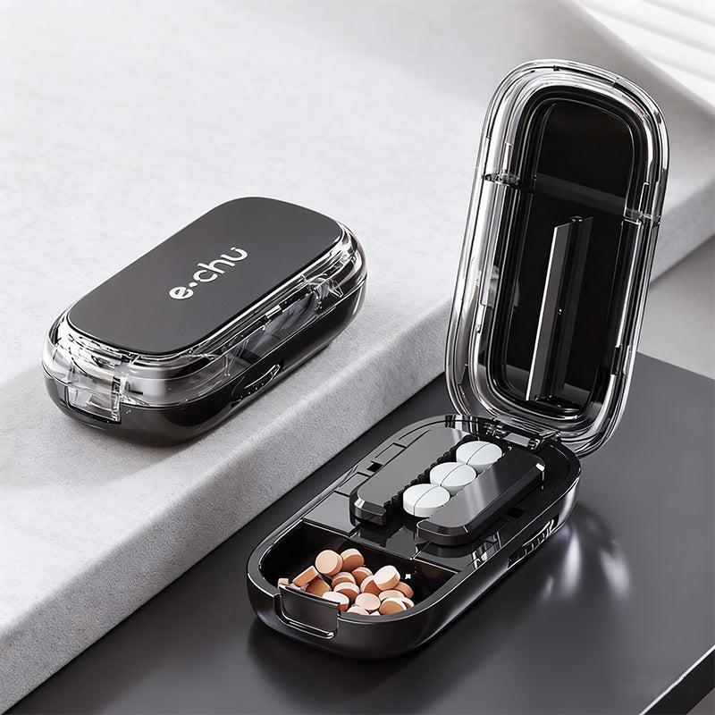 Portable Pill Cutter & Organizer
