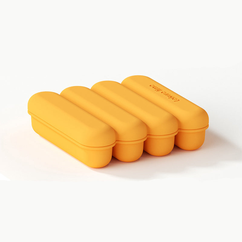 4-Grid Silicone Ice Stick Tray with Lid