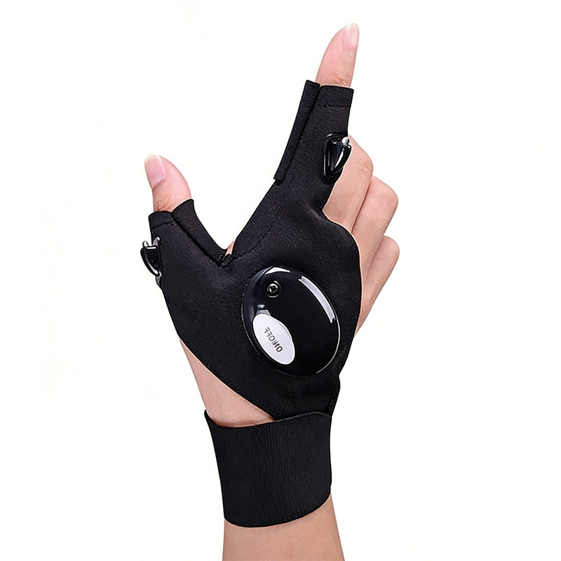 Waterproof LED Work Gloves – Long Battery, Fits All Hands