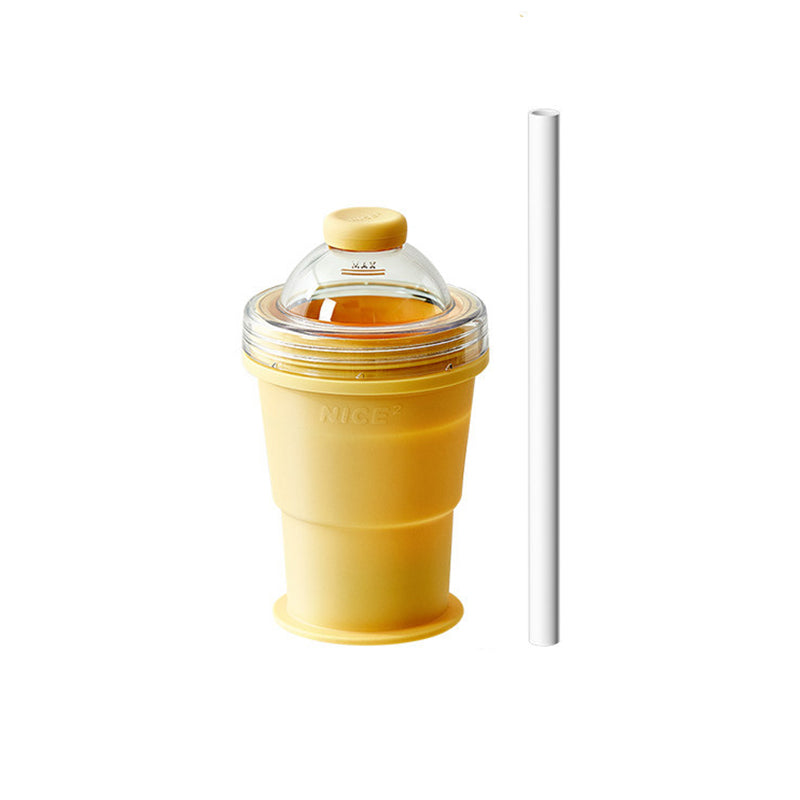 Foldable Ice Ball Cup – 2-in-1 Ice Maker & Drinking Bottle