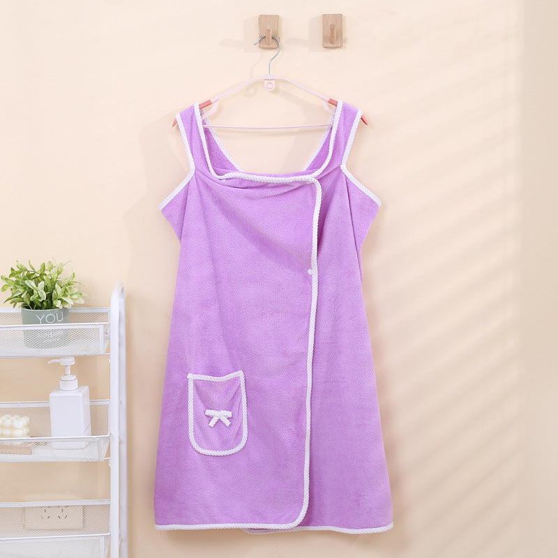 Wearable Bath Towel – Soft, Absorbent & Hands-Free