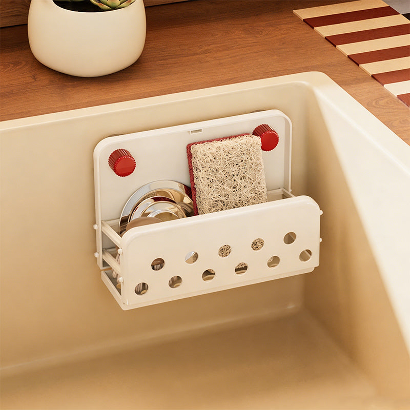 Foldable Sink Organizer Rack – No-Drill Suction Cup Design