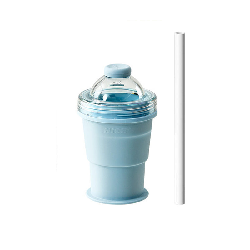Foldable Ice Ball Cup – 2-in-1 Ice Maker & Drinking Bottle