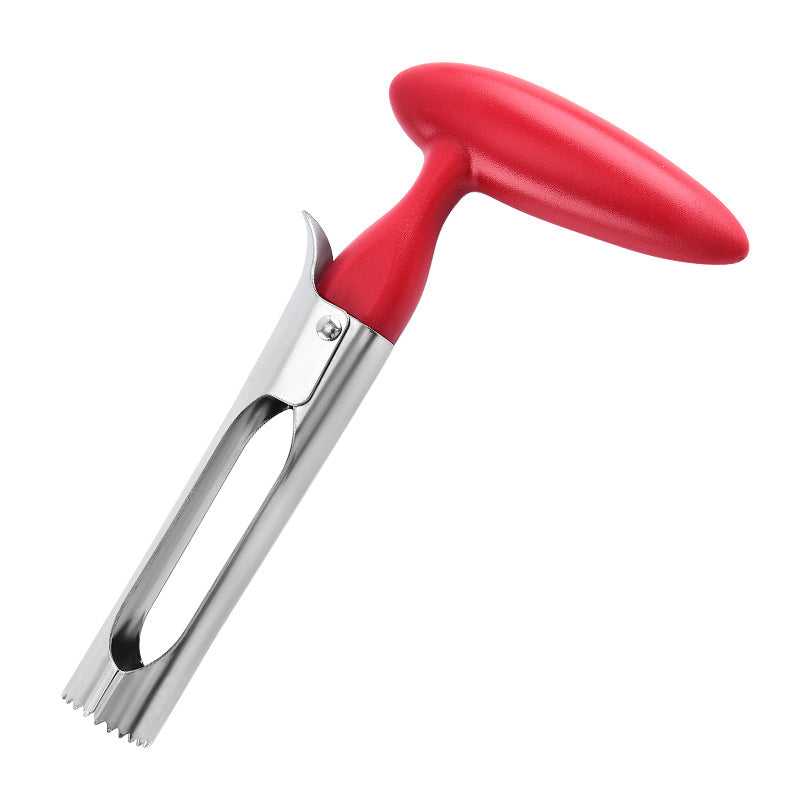 Stainless Steel Fruit Corer with Ergonomic Plastic Grip