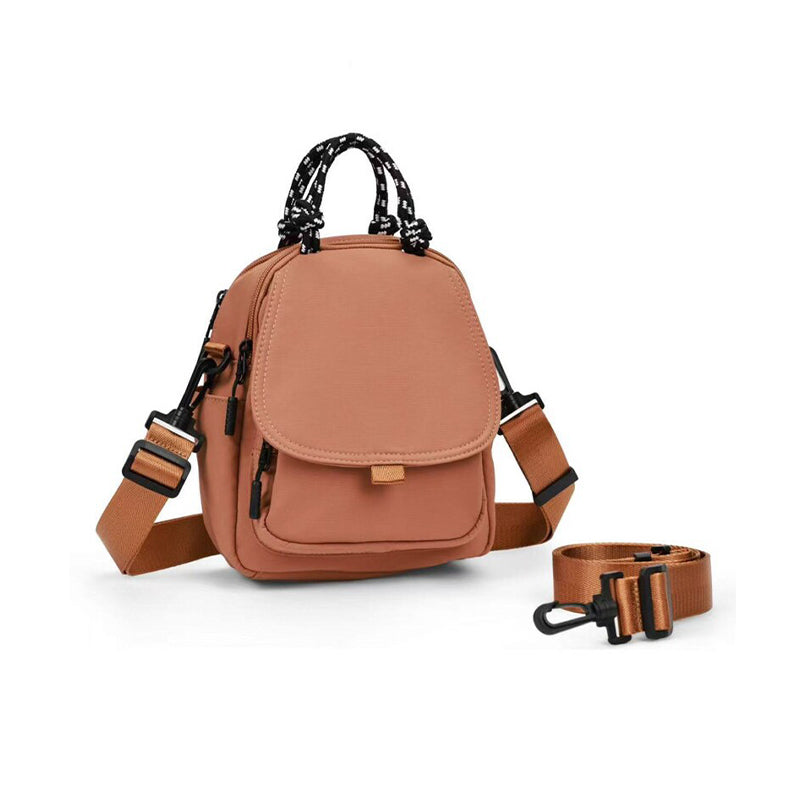 Convertible Mini Backpack – Handheld, Crossbody & Backpack
