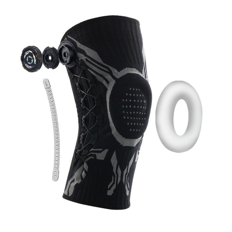 Dial Adjustable Knee Brace with Silicone Cushion Support