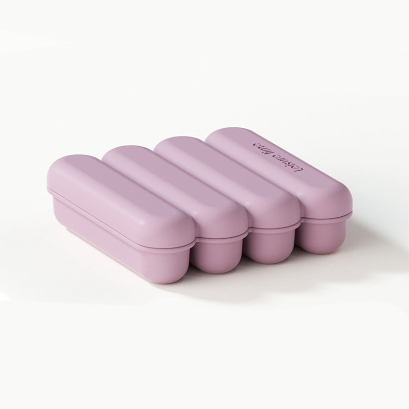 4-Grid Silicone Ice Stick Tray with Lid