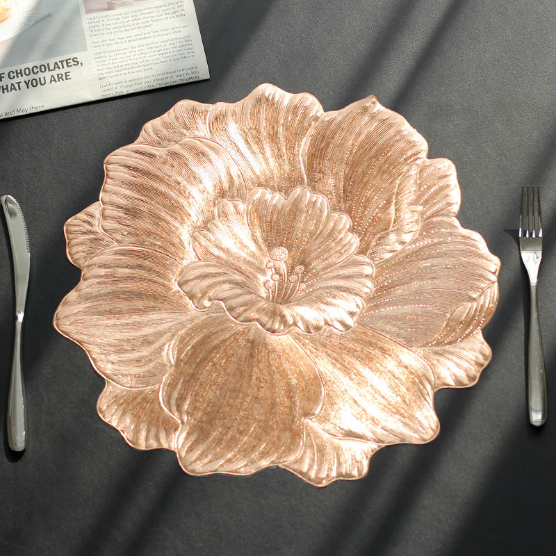 Realistic Flower Placemat – Waterproof & Heat-Resistant Table Mat