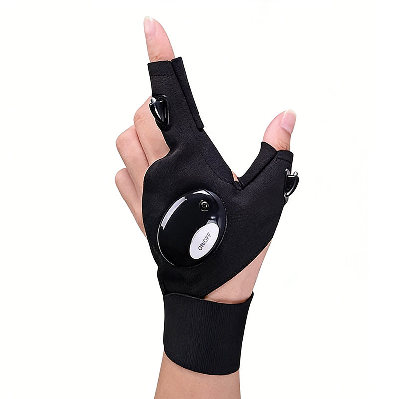 Waterproof LED Work Gloves – Long Battery, Fits All Hands