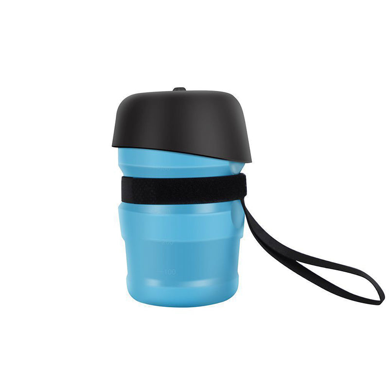 Portable Leakproof Squeeze Pet Water Bottle with Foldable Bowl