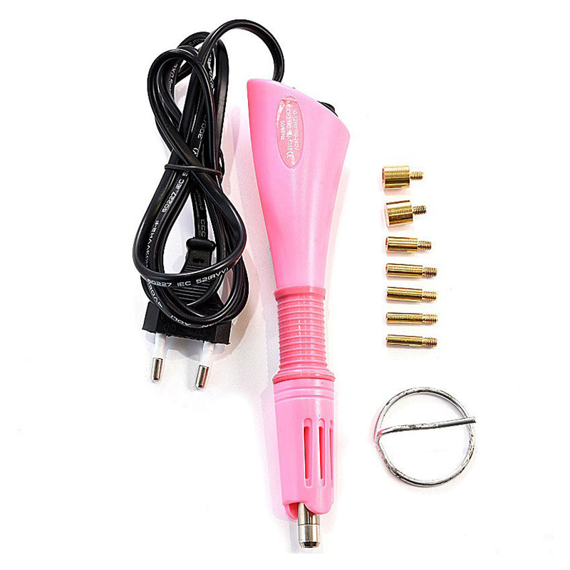 Portable DIY Rhinestone Applicator with Interchangeable Tips