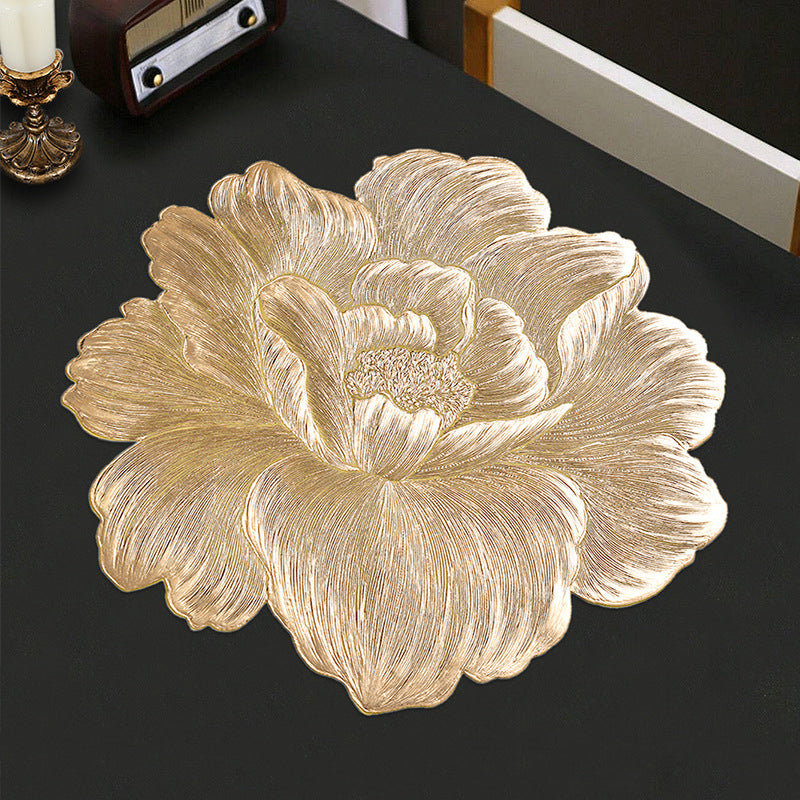 Realistic Flower Placemat – Waterproof & Heat-Resistant Table Mat