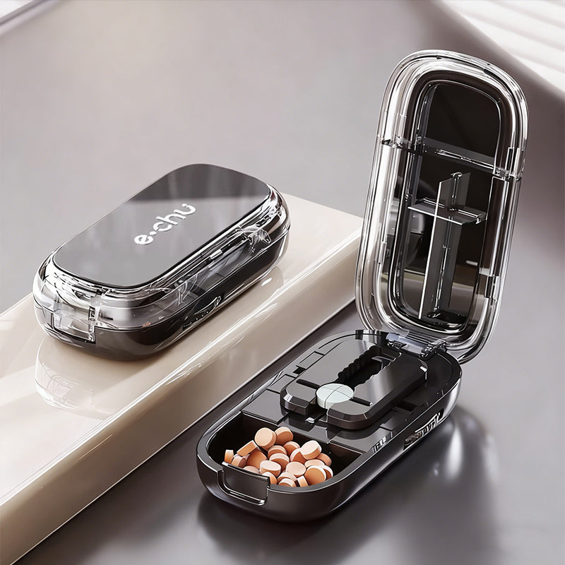 Portable Pill Cutter & Organizer
