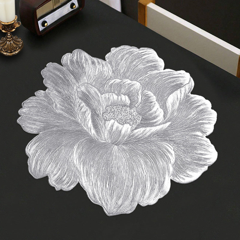 Realistic Flower Placemat – Waterproof & Heat-Resistant Table Mat