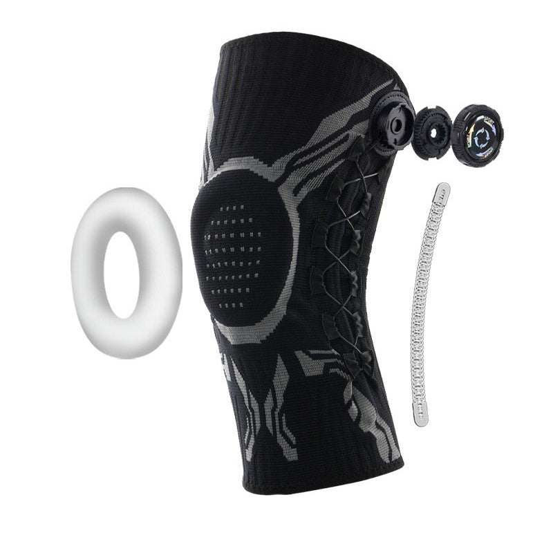 Dial Adjustable Knee Brace with Silicone Cushion Support