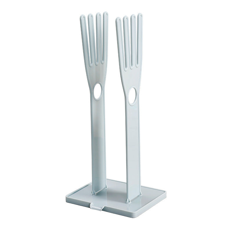 Multifunctional Detachable Glove Draining Rack with Suction Cup