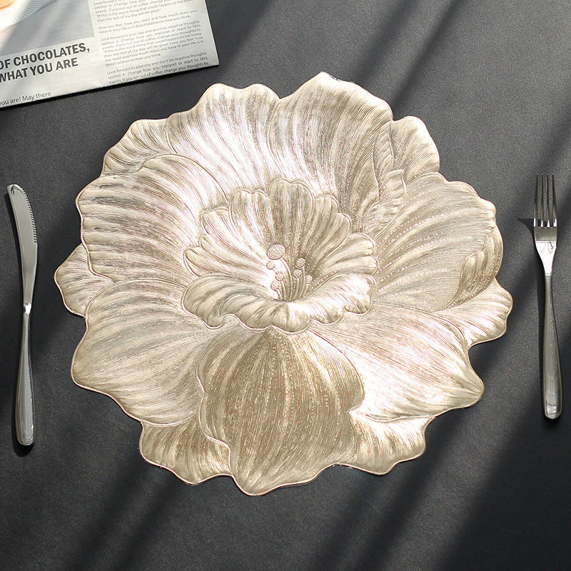 Realistic Flower Placemat – Waterproof & Heat-Resistant Table Mat