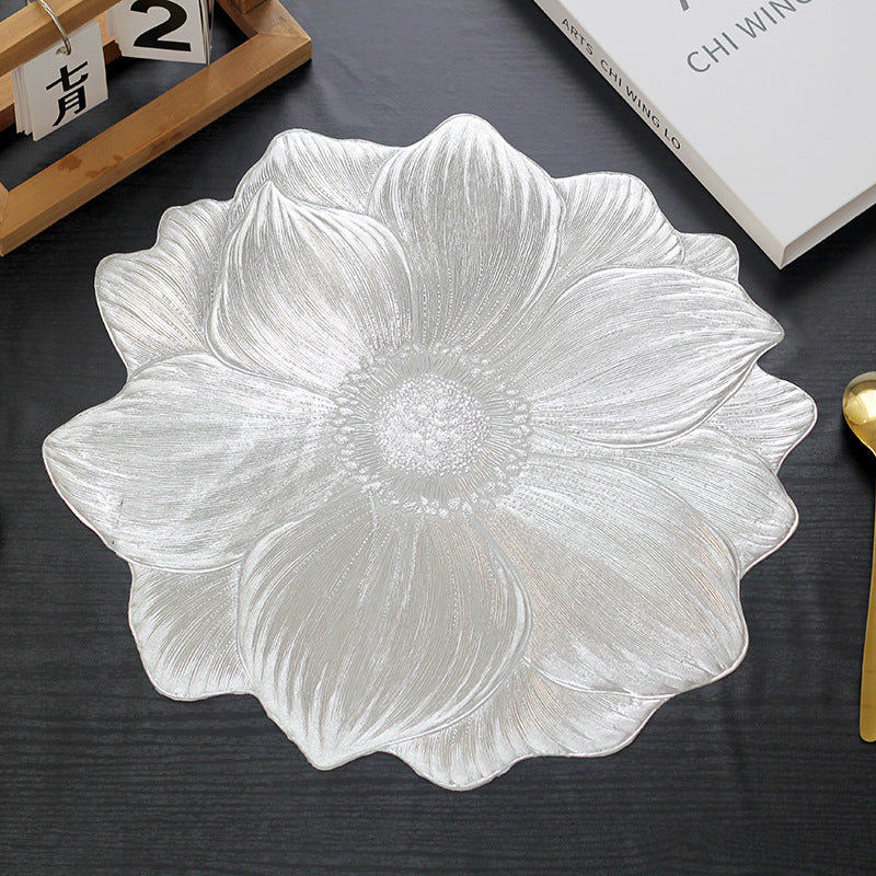 Realistic Flower Placemat – Waterproof & Heat-Resistant Table Mat