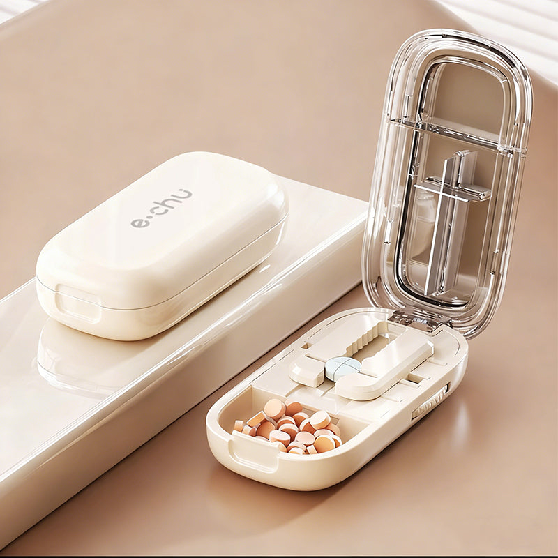 Portable Pill Cutter & Organizer
