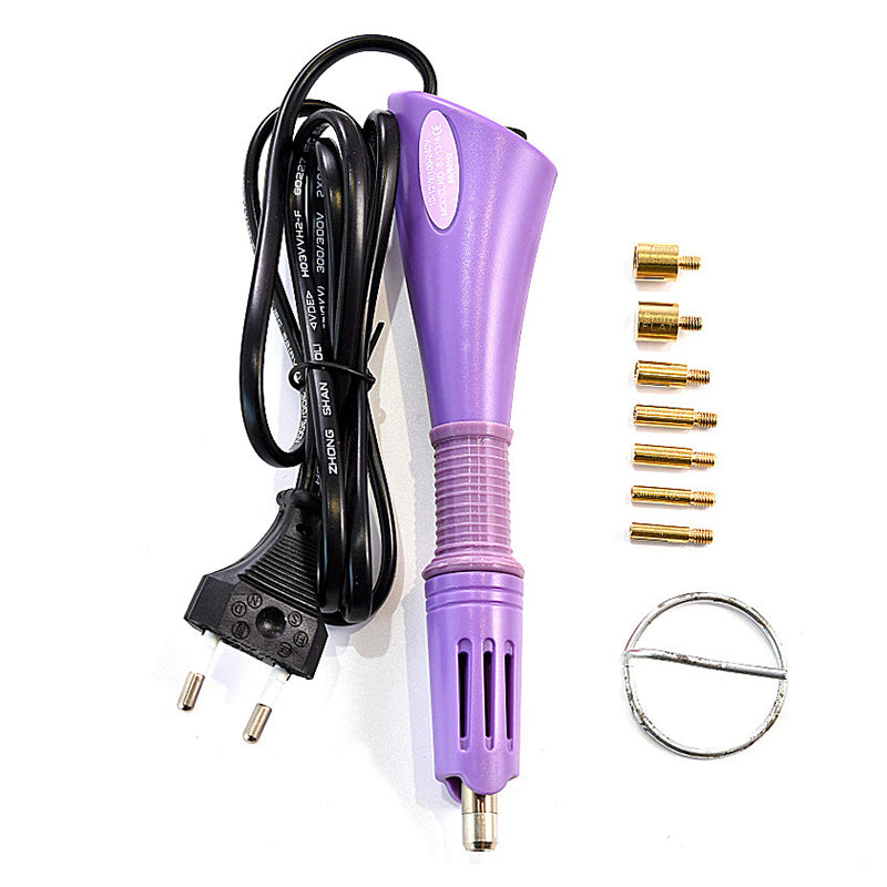 Portable DIY Rhinestone Applicator with Interchangeable Tips