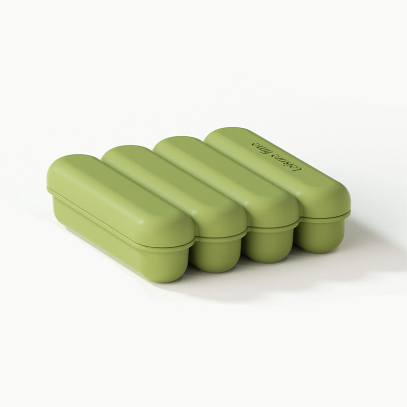 4-Grid Silicone Ice Stick Tray with Lid