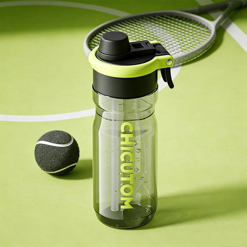 750ml Portable Mist Water Bottle with Dual Drinking Spouts