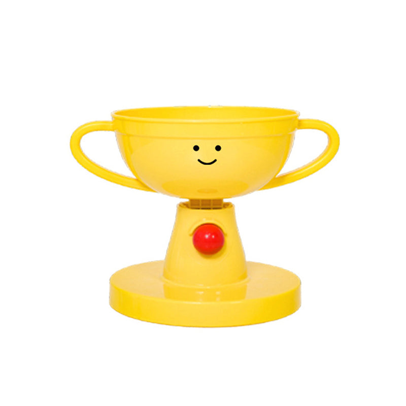 Trophy-Shaped Adjustable Pet Bowl with Neck Support
