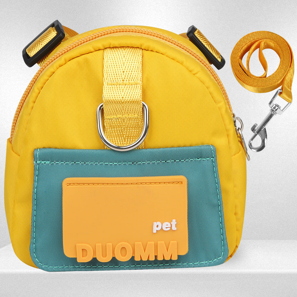 All-in-One Dog Walking Backpack Leash with Storage & Hidden Poop Bag Dispenser